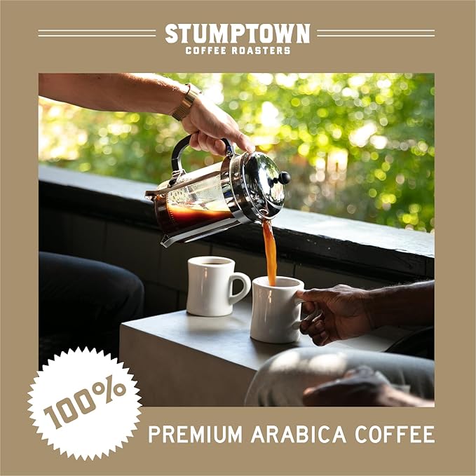 Stumptown Coffee Roasters Medium Roast Ground Coffee - Hair Bender 12 Ounce Bag Flavor Notes of Citrus and Dark Chocolate (Pack of 3)