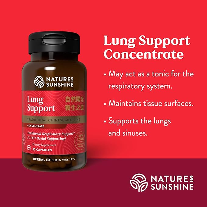 Nature's Sunshine Lung Support Chinese TCM Concentrate 30 Capsules