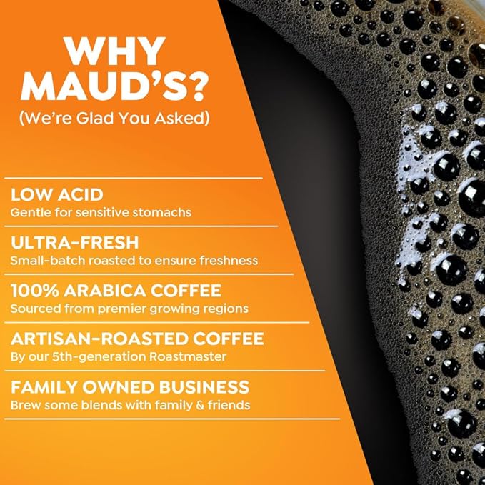 Maud's Banana Flavored Coffee Pods 50 ct Medium Roast Flavored Coffee in Single Serve Pods – 100% Arabica Beans Compatible with Keurig K Cups Maker