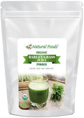 Z Natural Foods Organic Barley Grass Juice Powder - Made in USA USDA Organic Nutrient-Dense Green Drink Mix for Energy Detox with Amino Acids - Antioxidant Juice Blend for Water Smoothies 5 lbs