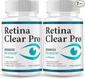 Original Retina Clear Pro Advanced Pills Capsule Premium Formula Natural Ingredients for Overall Eye Care Health &amp Balanced Healthy Vision | RetinaClear Pro | 60 Capsules Each Bottle (Pack of 2)