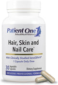 Patient One Hair Skin &amp Nail Care | Supplement to Support Strong Nails and Healthy Hair and Skin* | with Keratin Collagen and More | 30 Capsules