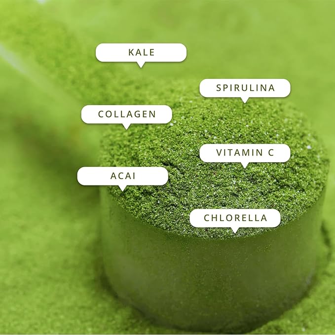 Sculpt Nation by V Shred Greens Strawberry - Premium Greens Powder &amp Superfood Blend with Collagen to Support Skin Digestion and Energy - 30-Day Supply