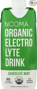 Nooma Organic Electrolyte Drink Choco Mint 16.89 Fluid Oz (Pack of 12)
