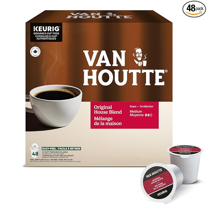 48 Pack Single Serve Van Houtte Medium Roast House Blend K-Cup Pods
