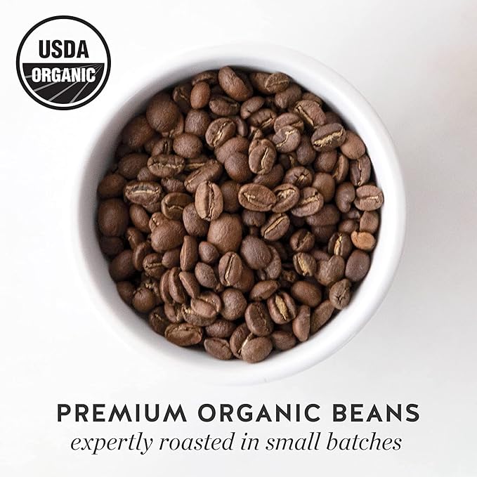 Blue Bottle Whole Bean Organic Coffee Balanced Medium Roast 12 Ounce bag (Pack of 6)