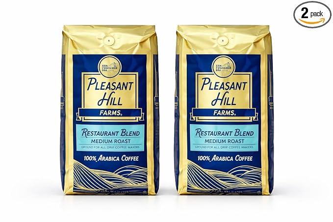 Premium Selection Ground Coffee Bland 2 Pack (5 lb Each) Arabica beans Restaurant blend