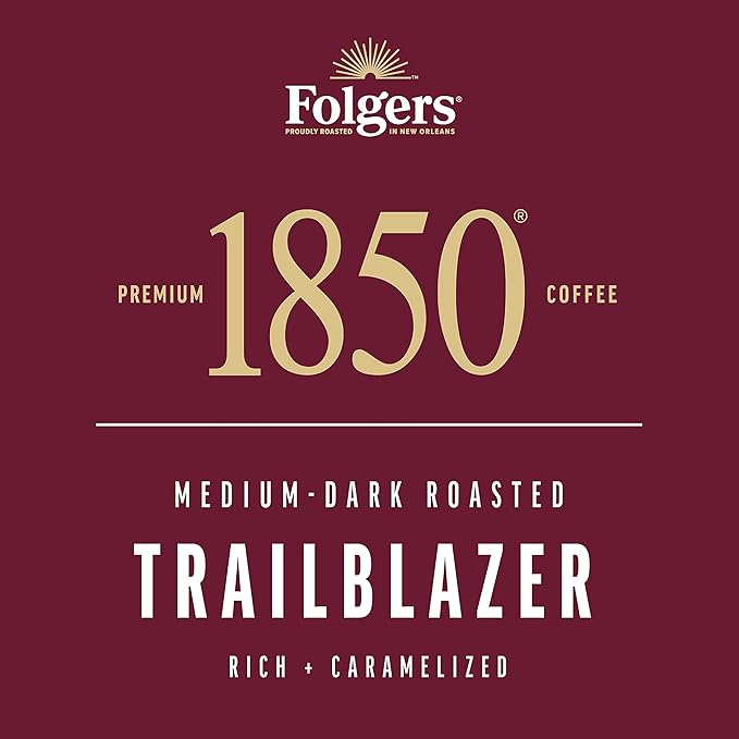 Folgers 1850 Trailblazer Medium-Dark Roast Coffee 60 Keurig K-Cup Pods