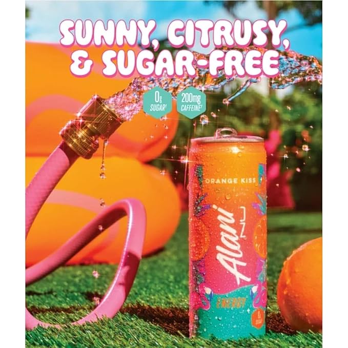 Energy Drink ORANGE | (Pack Of 15) | Sugar Free Low Calorie Energy Drinks | 200mg Caffeine | Zero Sugar | 10 Calories | 12 Fl Oz Cans