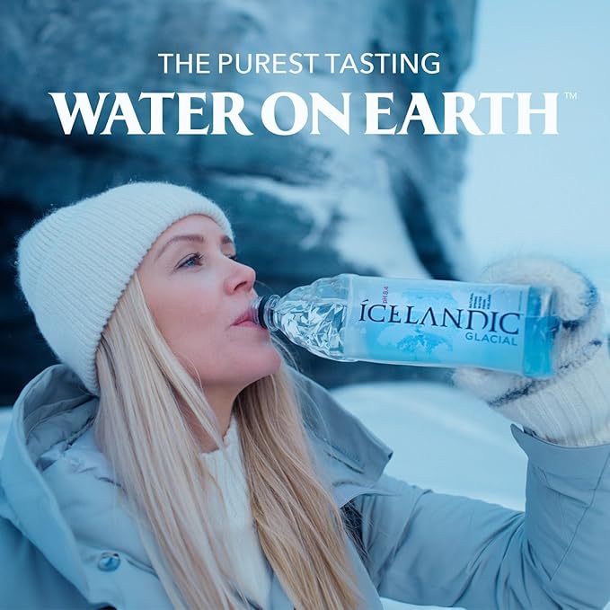 Icelandic Glacial Natural Spring Alkaline Water 50.7 Fl Oz (Pack of 12)