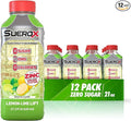 SueroX Sugar Free Sports Drink for Hydration and Recovery Electrolyte Hydration Drink with 8 Ions Zero Calorie Sports Drinks Lemon Lift 21.3 Fl Oz 12 Count