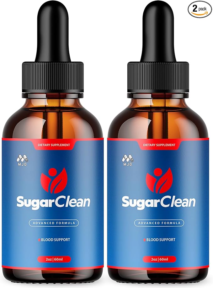 (2 Pack) Sugar Clean Drops Official SugarClean Health Support Drops with All Natural Ingredients Advanced Formula Sugar Clean Health and Wellness Supplement for Women and Men (60 Servings)