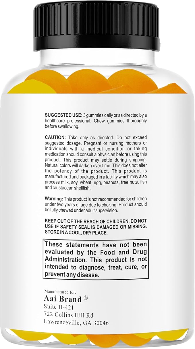 Focus Kids Gummies for Kids and Teens Attention Memory &amp Concentration Focus Supplement for School &amp Study Brain Vitamins for Children DHA &amp Omega 3-6-9 – 60ct