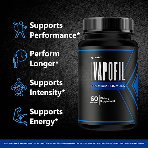 (3 Pack) Vapofil Capsules - Official Vapofil Pills Advanced Premium Supplement Support - Maximum Strength All Natural Vapofil Vitamin for Overall Health &amp Wellness Reviews 180 Capsules for 3 Mon