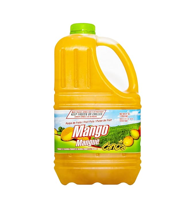 Canoa Fruit Pulp - Made With Real Fruit - 64 Fl Oz - Make Juices Cocktails Desserts and More - Choose From Many Flavors - Mango
