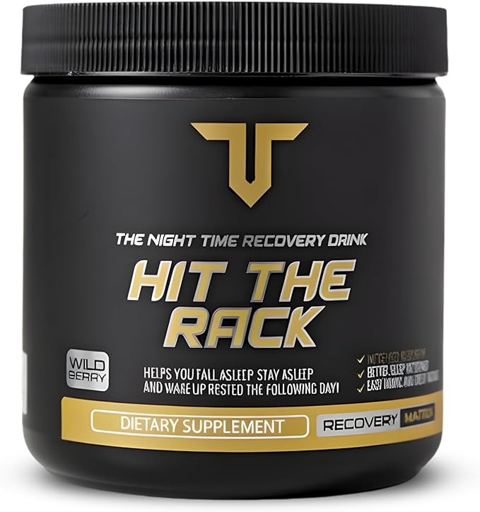 Troponin Nutrition Hit The Rack Night Time Recovery | Recovery and Sleep Supplement | Ashwagandha GABA Melatonin L-Theanine