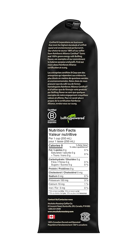 Muskoka Roastery Coffee Vanilla Hazelnut Medium Roast Ground Coffee 400g