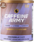 CAFFEINE ARMY ChocoVanilla | Comprehensive Functional Coffee with MCTs CoQ10 Collagen and Adaptogens: Clean Energy + Supports Daily Attention No Jitters or Crash (7.8 oz 22 Servings)