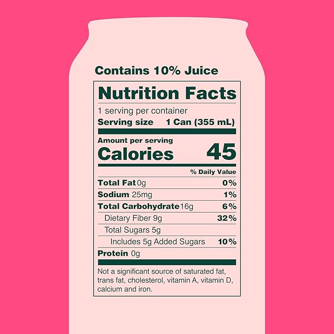 OLIPOP Prebiotic Soda Pop Cherry Vanilla A New Kind of Soda Packed with Prebiotics Fiber and Botanicals Gluten Free GMO Free 12oz (12-Cans)