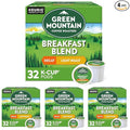 Green Mountain Coffee Roasters Decaf Breakfast Blend Single-Serve Keurig K-Cup Pods Light Roast Coffee 32 Count (Pack of 4)