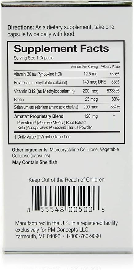 Amata Life by Dr. Christiane Northrup Pueraria Mirifica Plus Capsules 30 Day