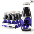Pomona Organic Blackberry Juice (Pack Of 12) Cold Pressed USDA Organic Juices 100% Blackberries No Added Sugar Not From Concentrate Vegan Kosher Non GMO Pasteurized 8.4 Oz Glass Bottles