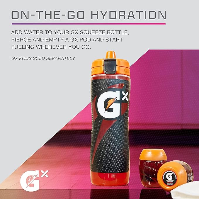 Gatorade 32oz Stainless Steel Bottle and 30oz Gx Bottle Bundle