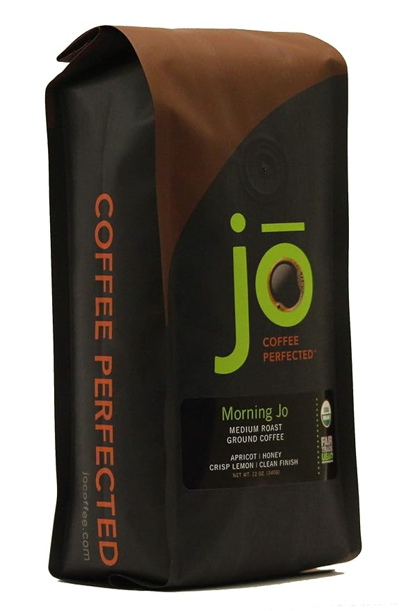 JO COFFEE: Ground Coffee Bundle Morning Jo Coffee 12 oz No Fun Jo Decaf Coffee 12 oz and 2 lb Wild Jo Dark French Roast Coffee 12 oz Swiss Water Process USDA Certified Gluten-Free