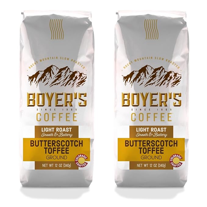 Butterscotch Toffee Flavored Coffee Ground 2-Pack (1.5lb)
