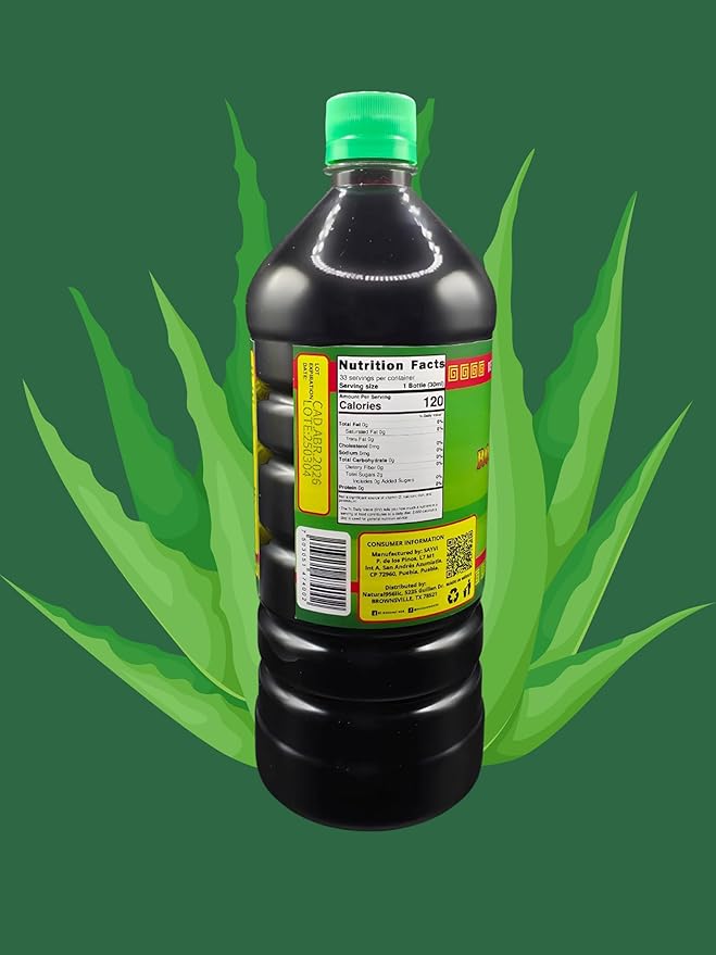 SAYVI Jugo De Maguey Asado Con Sabila Sayvi 33.8FL Oz Roasted Maguey Juice With Aloe 33.8 Fl Oz.