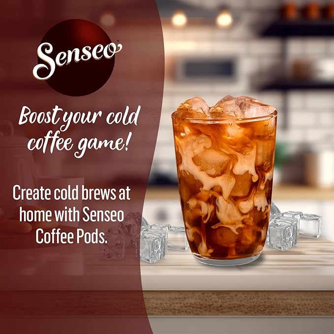 Senseo Mild Light Roast Coffee Pods 16 Count (Pack of 10) - Single Serve Coffee Pods Bulk Pack for Senseo Coffee Machine - Compostable Coffee Pods for Hot or Iced Coffee Cold Brew Coffee