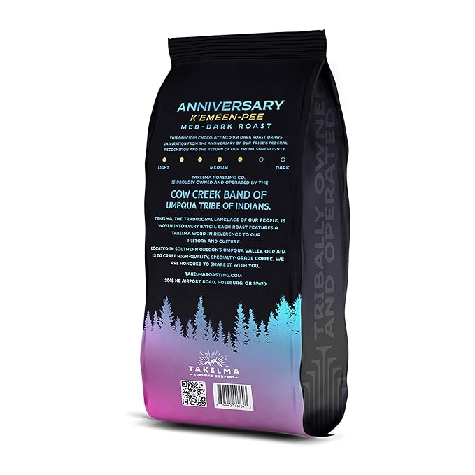 Takelma Roasting Co. Ground Anniversary Medium RoastBold and Intense Flavor 100% Arabica Beans Perfect for Espresso and Drip Coffee Makers 2 lbs.