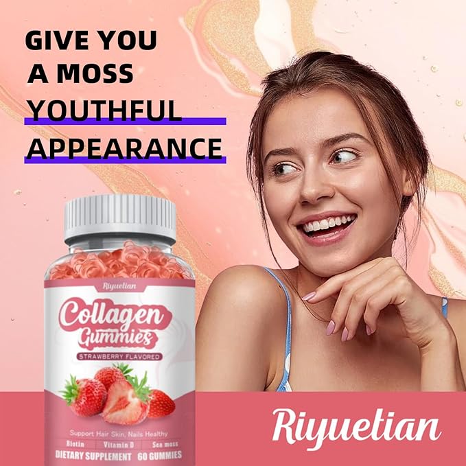 2 Pack Collagen - Hydrolyzed Collagen Peptides with Biotin Collagen for Supports Healthy Skin Strong Nails &amp Thick Hair - Non-GMO &amp Gluten Free Complex Supplement - 120 Vegan