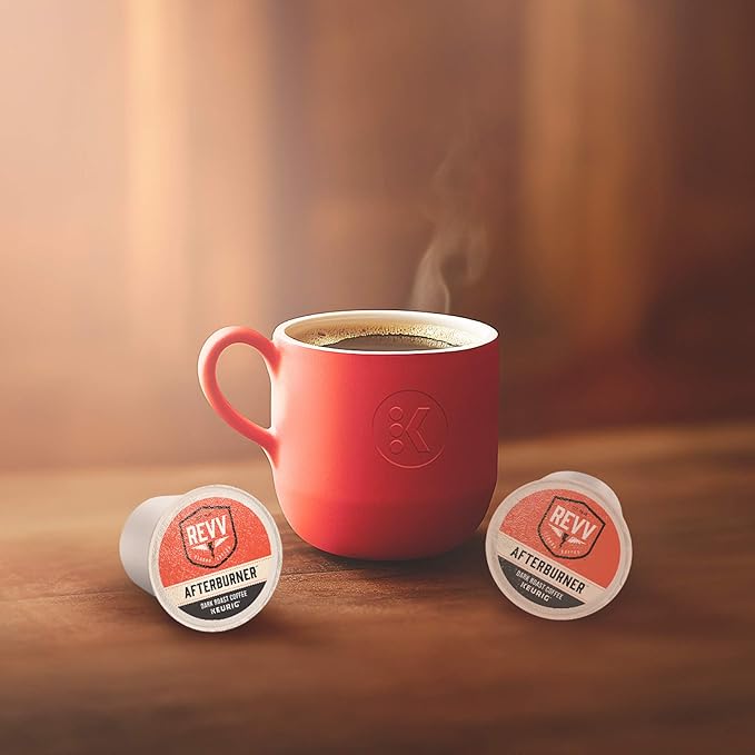 REVV Afterburner Single-Serve Keurig K-Cup Pods Dark Roast Coffee 60 Count