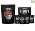 Decaffeinated Gourmet Coffee Sampler Gift Box Set - Whole Beans - 4-Pack - 4oz and Organic Dark Roast Sumatra - Whole Bean Coffee - 2lb