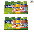 Gourmet Kitchn Naked Juice Variety Pack | Strawberry Banana Mighty Mango Berry Blast and Blue Machine | No Sugar Added And Non GMO - 2 Boxes (10 oz. 12 pk. Each) Total 24 Juice2 Pack