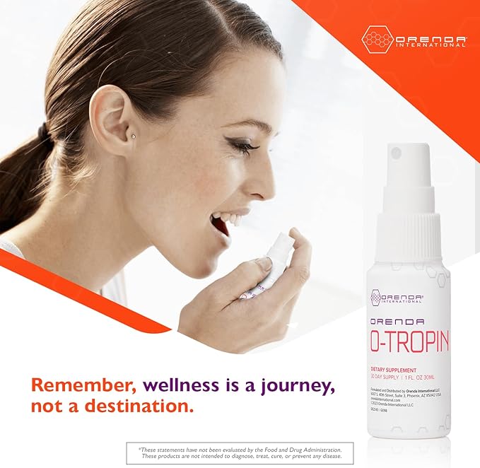 Orenda O-Tropin - Wellness Boost for 30+ with Amino Acids Botanical Extracts and Liposomal - Supports Vitality and Sleep with PharmaGABA - 1 fl oz