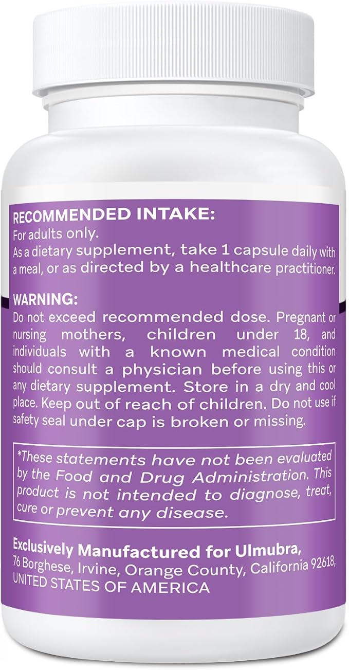 Liposomal Saffron Supplements 88.5 mg Maximum Absorption 100% Pure Saffron Extract Capsules for Mood Energy Vision &amp Focus - 60 Vegan Capsules
