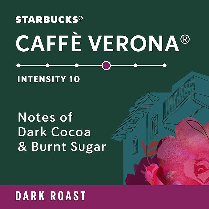 Starbucks by Nespresso Original Line Caffè Verona Dark Roast Coffee 50-count Espresso Pods