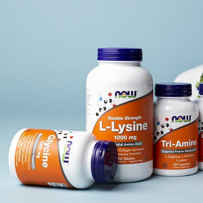 NOW Foods Glycine 1000mg Free-Form Pharmaceutical Grade Neurotransmitter Support* Promotes restful Sleep* Gluten Free Vegan Kosher 200 Vegetarian Capsules (200 Count (Pack of 2))