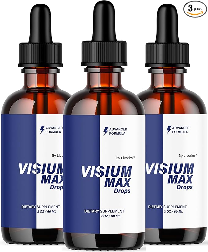 (3 Pack) Visium Max Drops - Visium Max Drops Health Support Supplement All Natural Premium Advanced Liquid Formula Drop for Overall Wellness and Support Health 3 Bottles for 3 Months