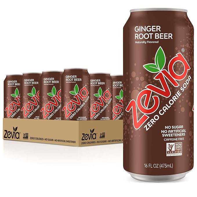 Zevia Zero Calorie Soda Variety Pack 24 Cans