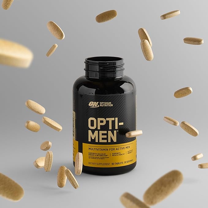 Optimum Nutrition Opti-Men Vitamin C Zinc and Vitamin D E B12 for Immune Support Mens Daily Multivitamin Supplement 150 Count (Packaging May Vary)