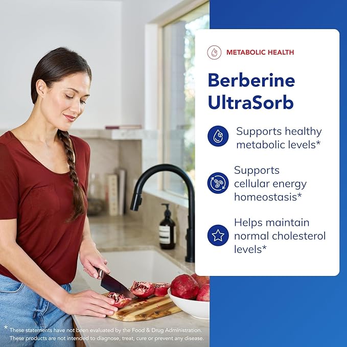 Pure Encapsulations Berberine UltraSorb - Enhanced Absorption Berberine Phytosome 550 mg - Supports Metabolic &amp Cardiometabolic Health* - 60 Capsules