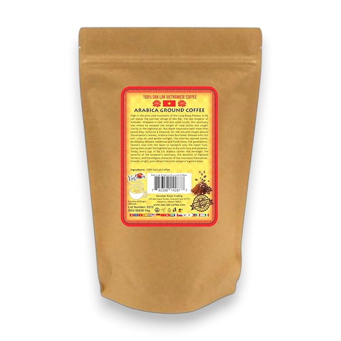 100% Dak Lak Vietnamese Coffee (Arabica Ground 1 Kilo Bag)