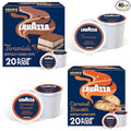 Lavazza K-Cup Coffee Pods Variety Bundle for Keurig Brewers – Light &amp Medium Roast Single-Serve K-Cup Coffee Pods 40 Count Assorted Flavors (20 Tiramisu &amp 20 Caramel Biscotti)