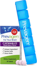 Prevagen Regular Strength - 30 Mixed Berry Chewables (1 Month Supply) 10mg of Apoaequorin Plus Vitamin D3