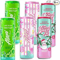New Alani Energy Drinks Cotton Candy Lime Slush Winter Wonderland Variety Pack Sugar-Free Low-Calorie 200mg Caffeine Energy Boost Drink 12 fl oz (Pack of 6) (Packaging May Vary)