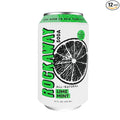 ROCKAWAY Lime Mint Soda Drinks - Low calorie drinks made from Real Fruit Juice All Natural - Soda Pop Drinks Gluten Free Vegan GMO Free - 12oz (12 Pack)