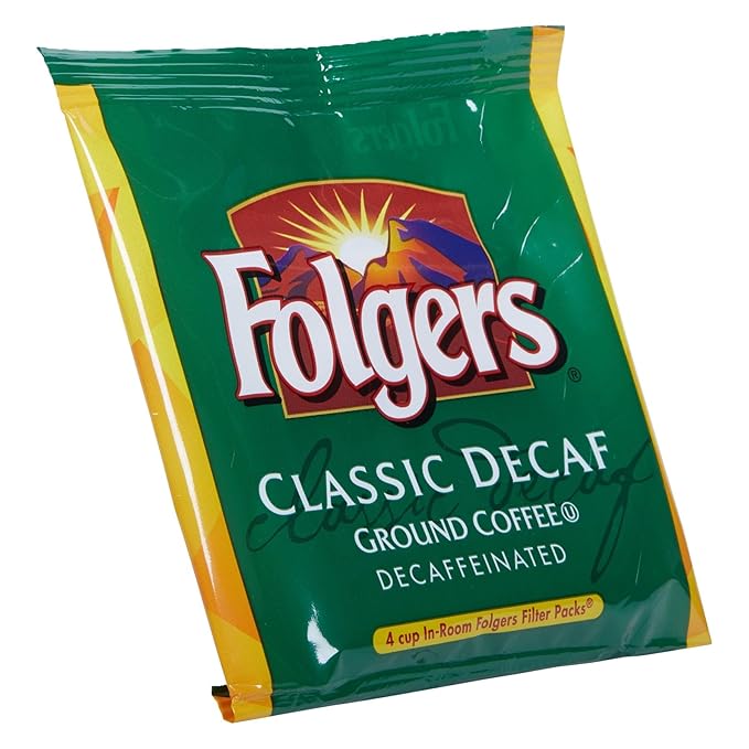 Folgers - Coffee Filter Packs Decaffeinated In-Room Lodging .9Oz 200/Carton